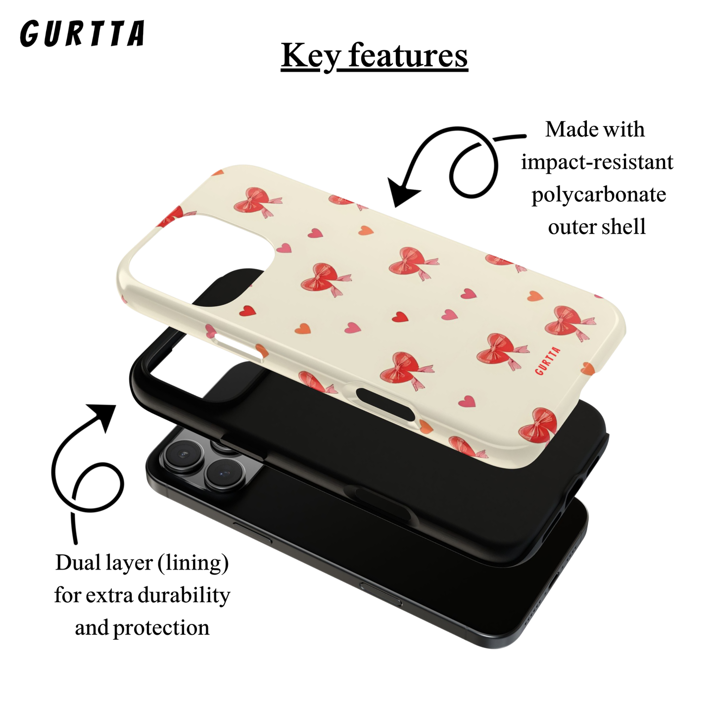 Phone case - Small Hearts