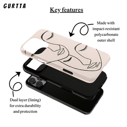 Phone Case - Line Face Design