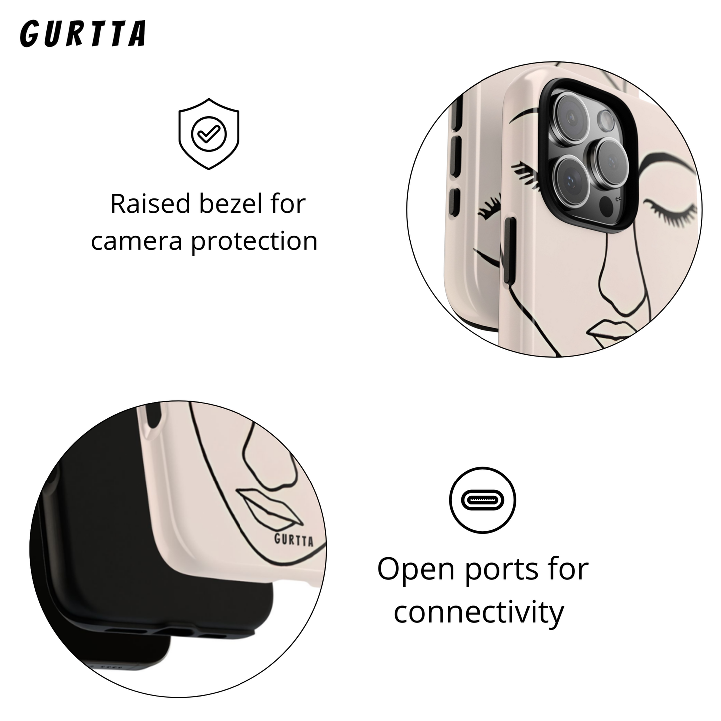 Phone Case - Line Face Design